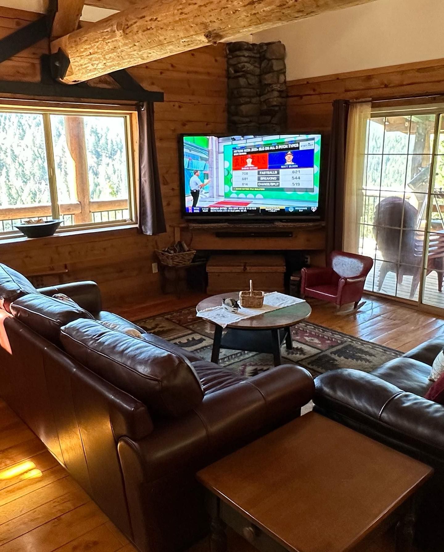 Italian Bar Cabin TV room.