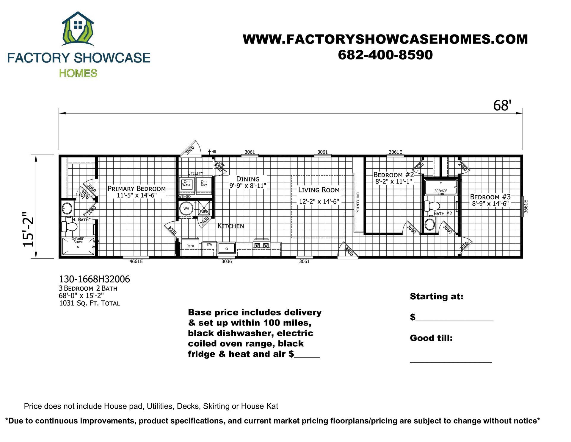 1668h32006 (3b2b) 1031sqft.