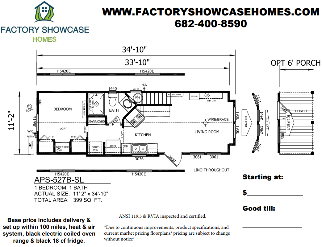 APS 527B SL Floorplan — Mansfield, TX — Factory Showcase Homes LLC APS 527B SL Floorplan — Mansfield, TX — Factory Showcase Homes LLC