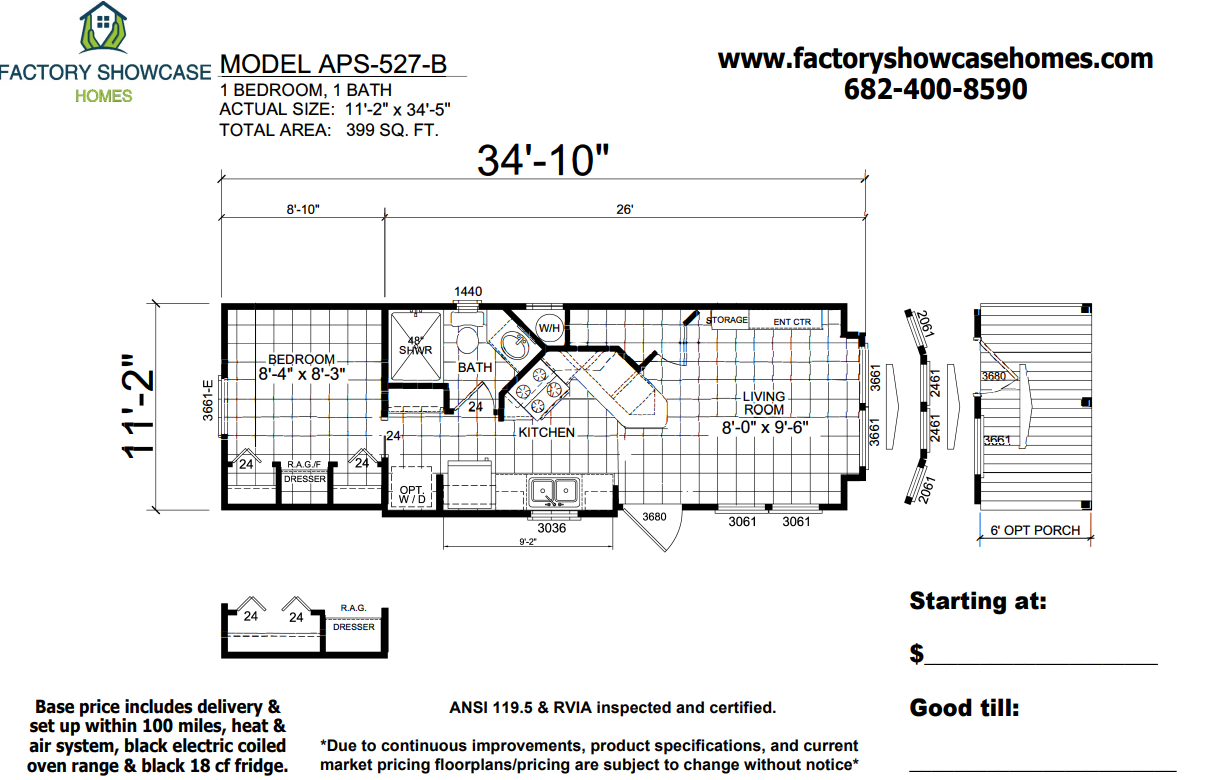 APS 527B Floorplan — Mansfield, TX — Factory Showcase Homes LLC APS 527B Floorplan — Mansfield, TX — Factory Showcase Homes LLC