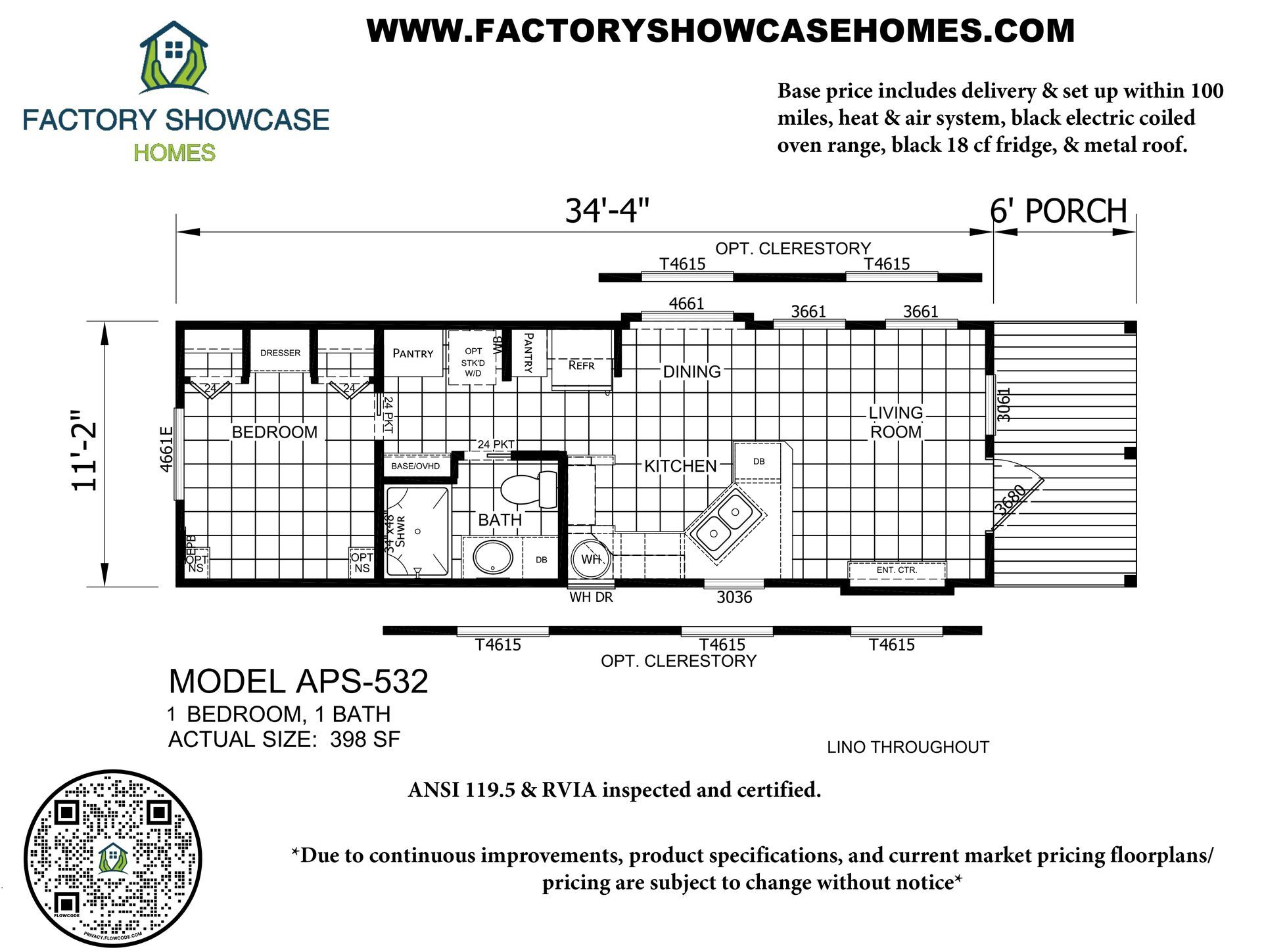 APS 532 Floor Plan — Mansfield, TX — Factory Showcase Homes LLC