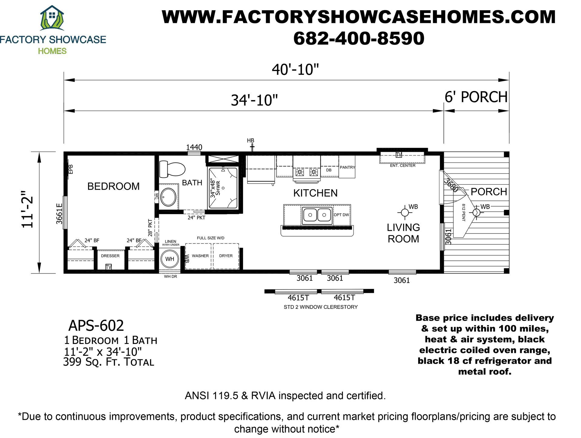 APS 602 Floorplan — Mansfield, TX — Factory Showcase Homes LLC