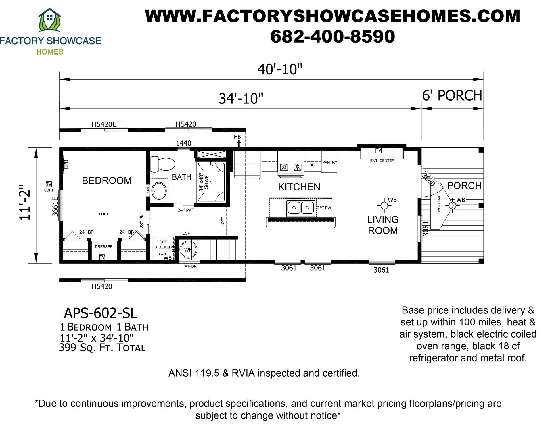 APS 602 SL Floorplan — Mansfield, TX — Factory Showcase Homes LLC