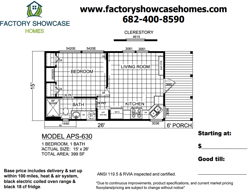 APS 630 Floorplan — Mansfield, TX — Factory Showcase Homes LLC APS 630 Floorplan — Mansfield, TX — Factory Showcase Homes LLC