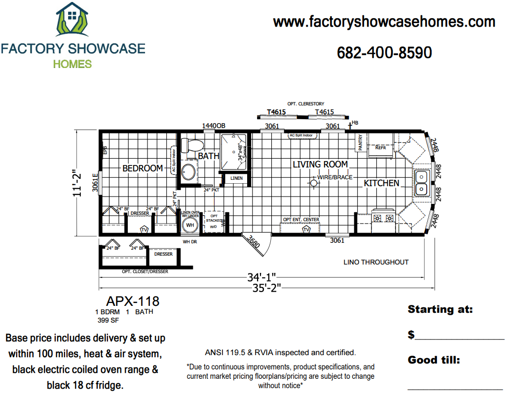 APX 118 Floorplan — Mansfield, TX — Factory Showcase Homes LLC APX 118 Floorplan — Mansfield, TX — Factory Showcase Homes LLC