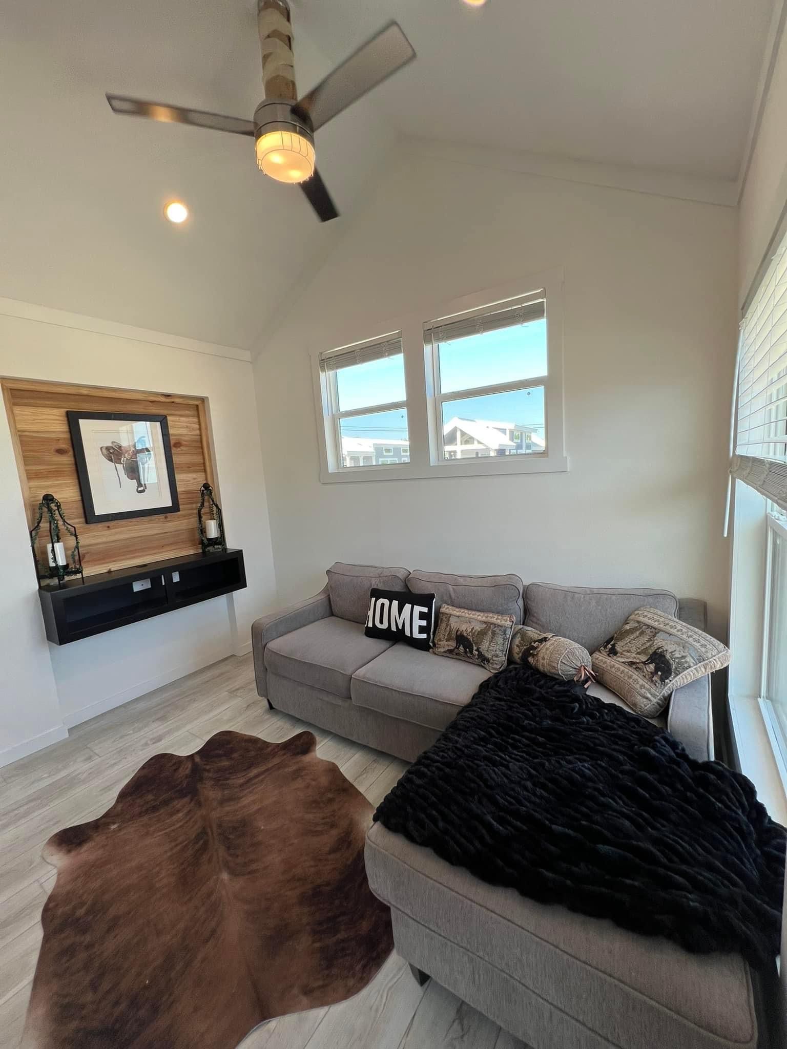 Simple Living Room — Mansfield, TX — Factory Showcase Homes LLC