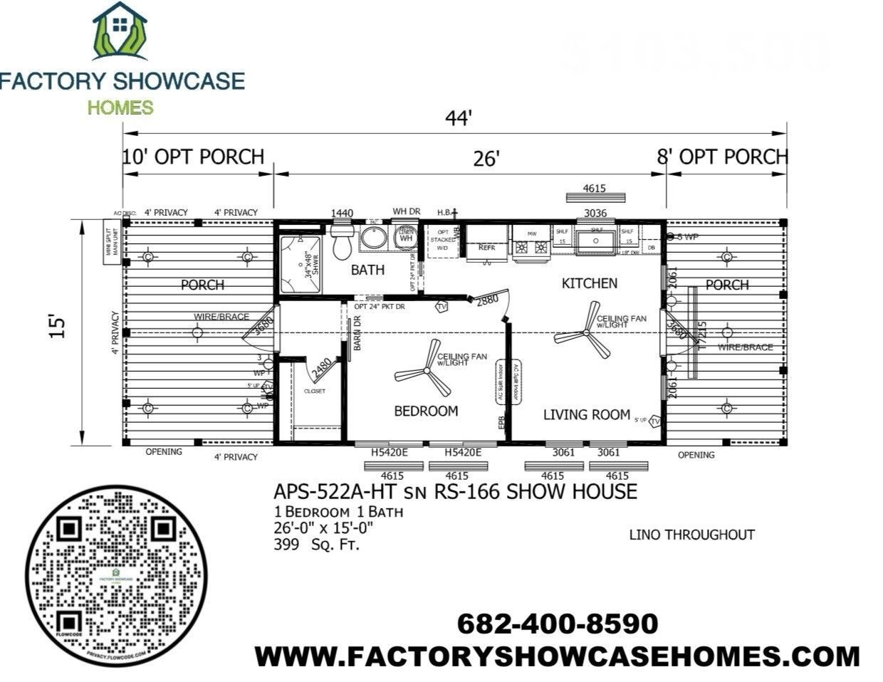 522A Floor Plan — Mansfield, TX — Factory Showcase Homes LLC