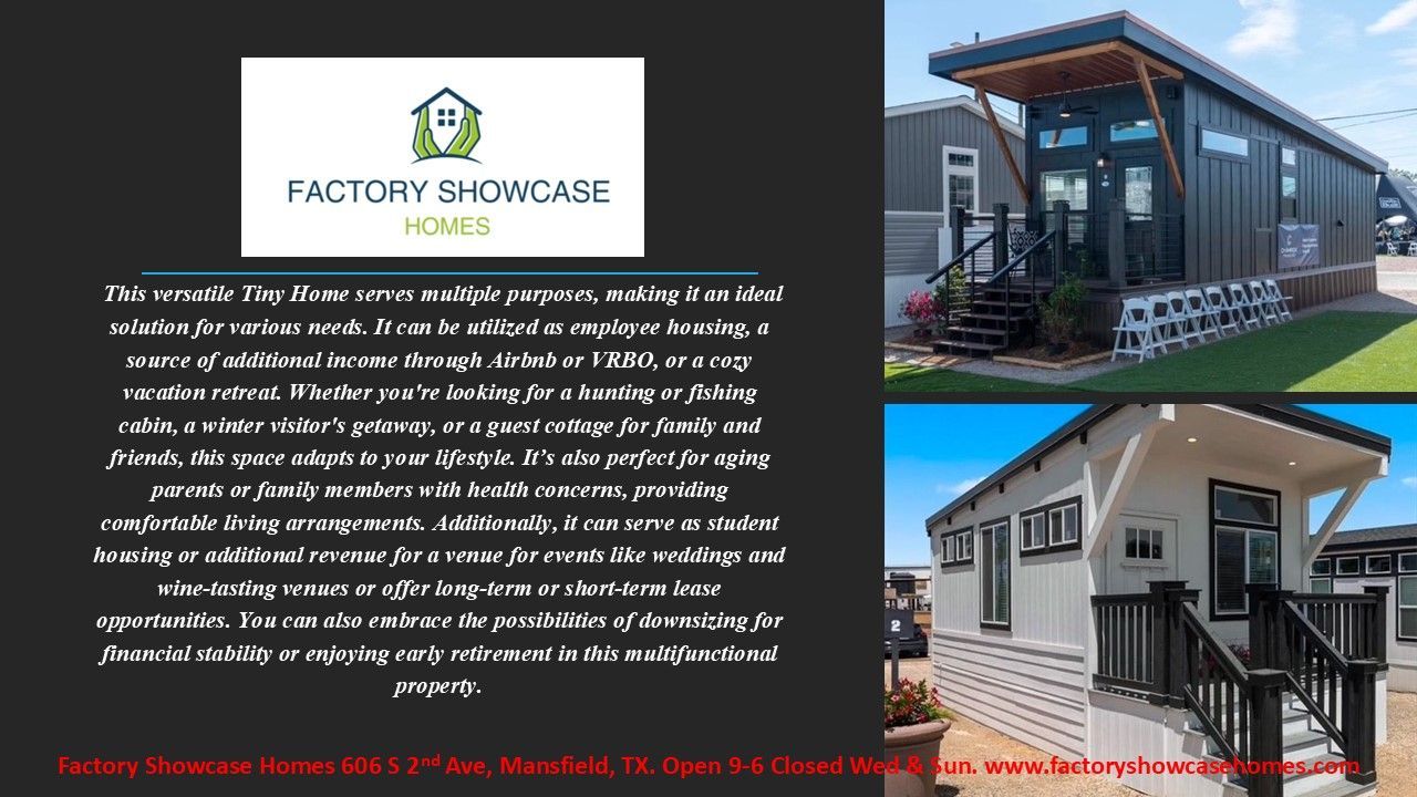 Basic presentation Slide Three | Fort Worth, TX | Factory Showcase Homes LLC