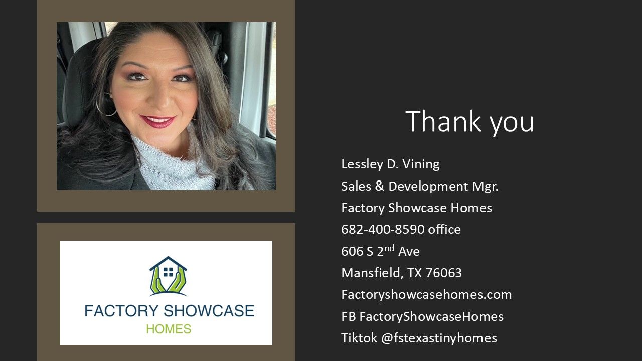 Basic presentation Slide  Seven | Fort Worth, TX | Factory Showcase Homes LLC