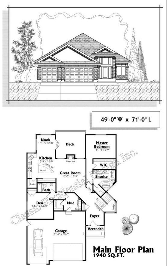 A black and white floor plan of a house