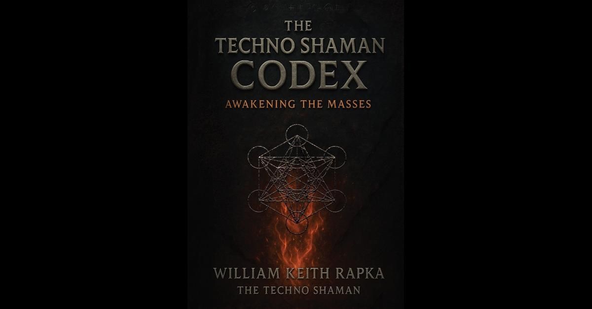 The Techno Shaman Codex book cover – by William Keith Rapka