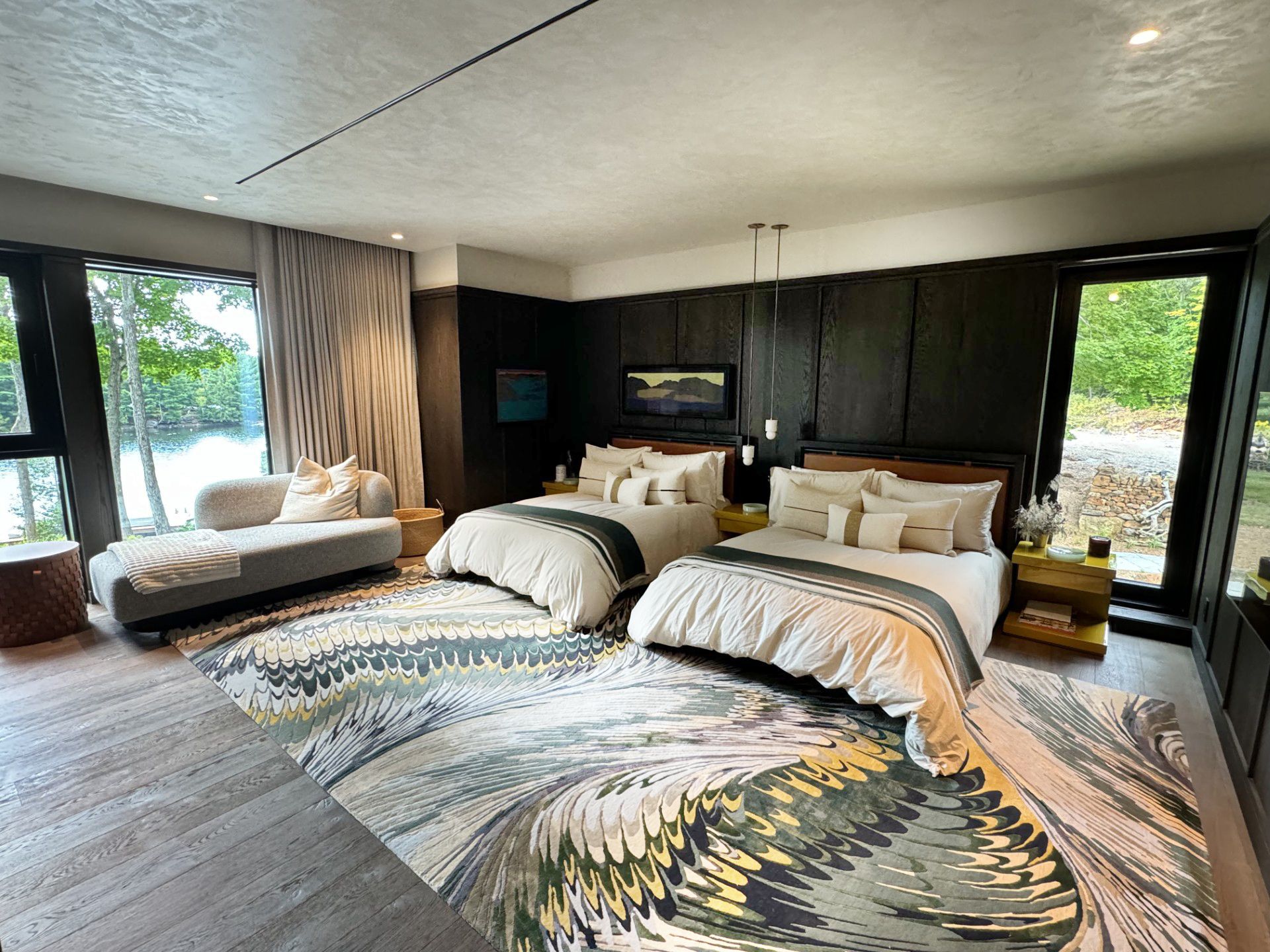 Lakefront cottage custom cabinetry