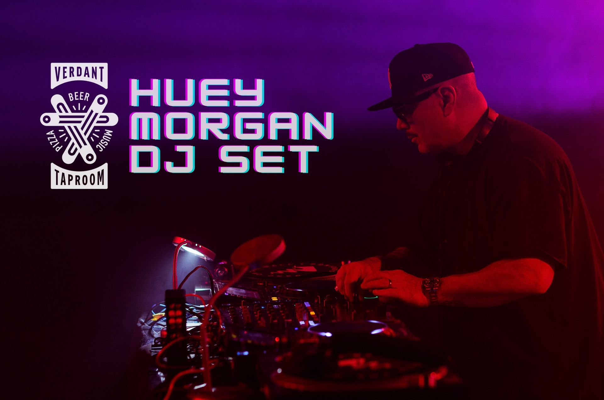 A man is playing a dj set called huey morgan dj set