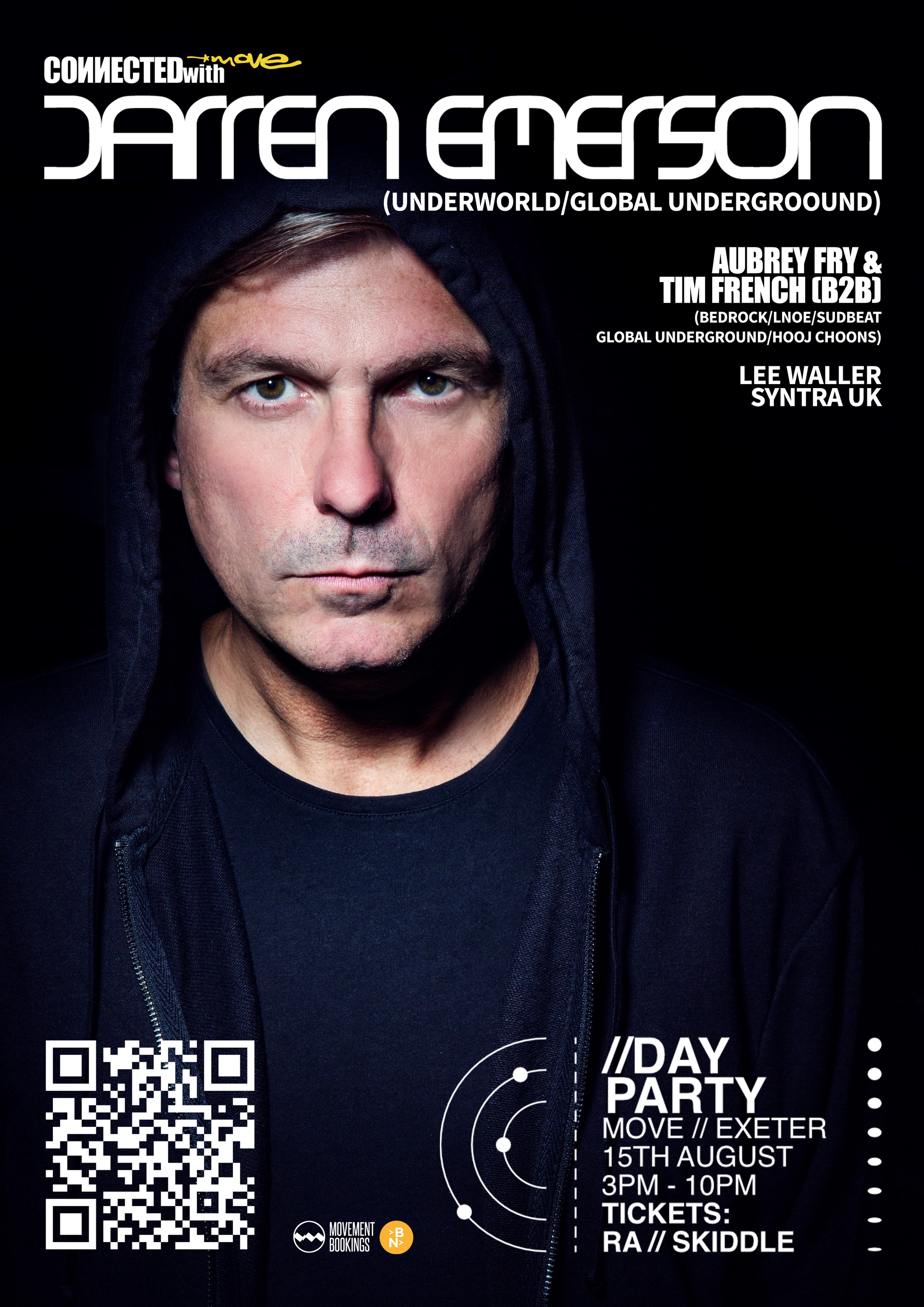 A poster for sonar featuring a bald man