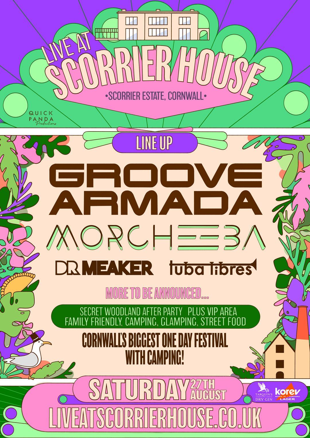 A poster for a music festival called groove armada