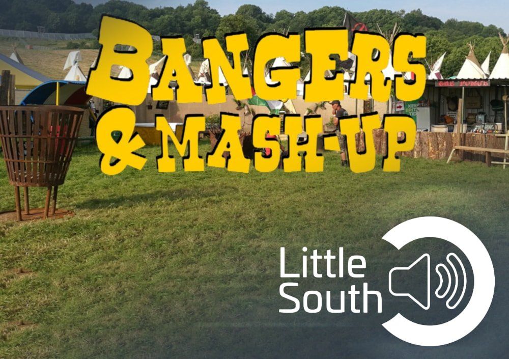 A poster for bangers and mash up little south