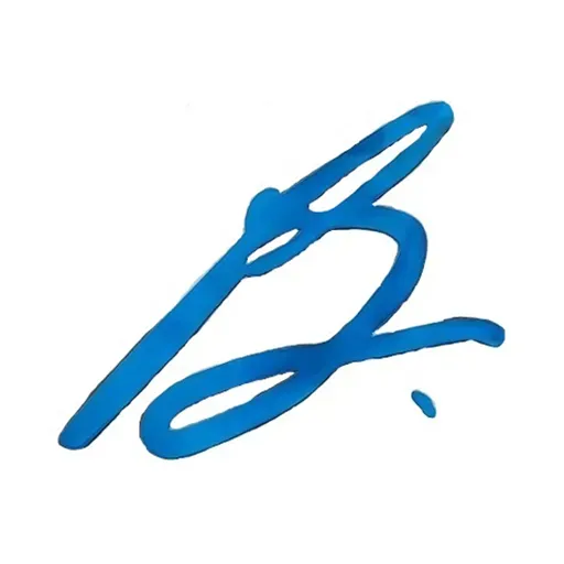 Bill Lovell Insurance Logo. Blue handwritten signature-like scribble on a white background