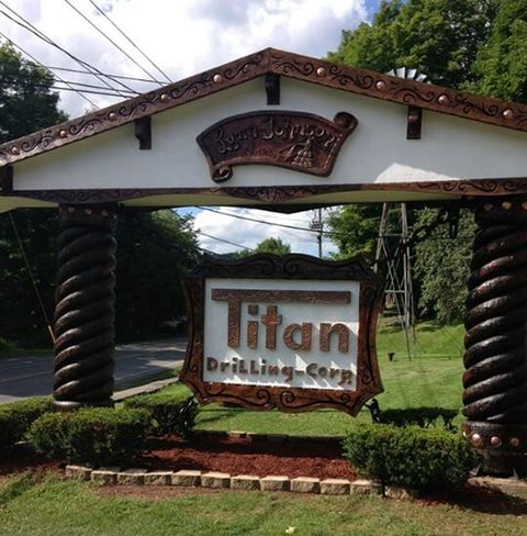 Store Front sign Titan Drilling Corp Arkville NY