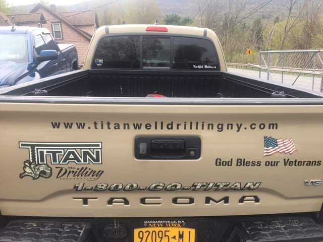Back View Of A Pickup Truck — Arkville, NY — Titan Drilling Corp.