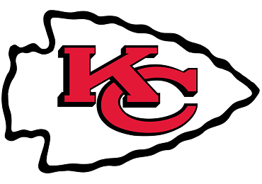The Kansas City Chiefs logo featuring red 
