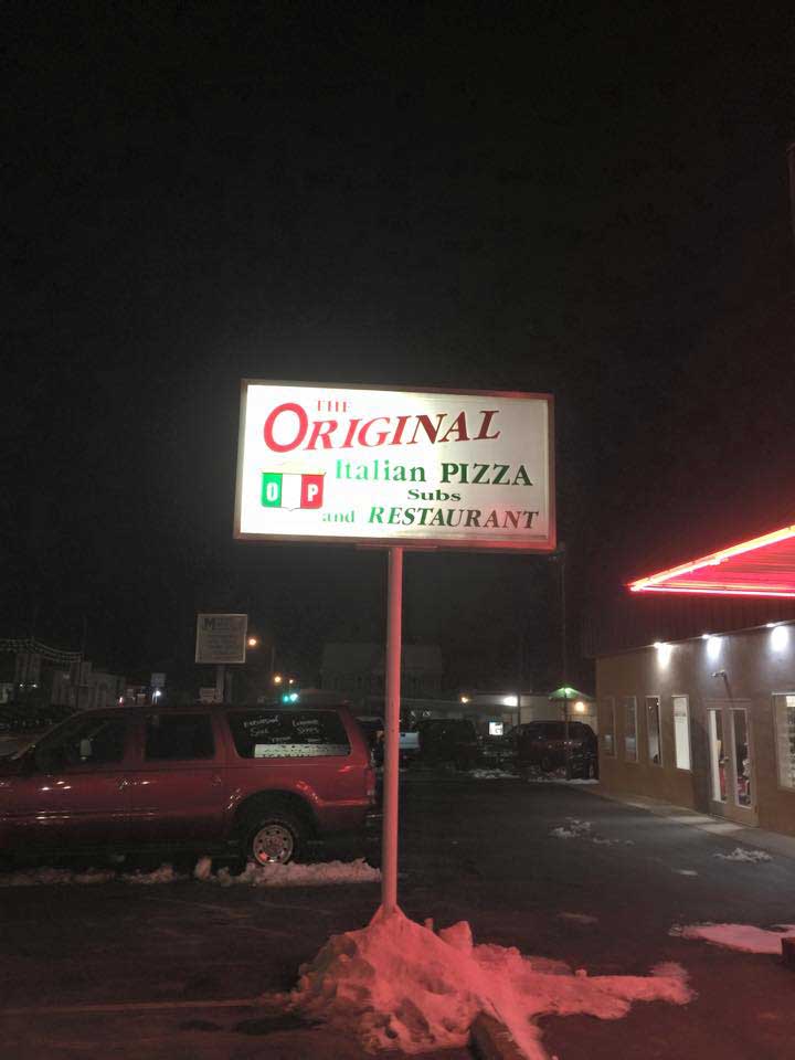 Restaurant banner — Mifflinburg, Pa — The Original Italian Pizza & Restaurant