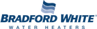 Bradford White Water Heaters logo in blue text on a white background