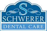 A blue sign that says schwerer dental care