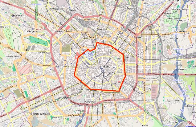 Mappa Area C Milano