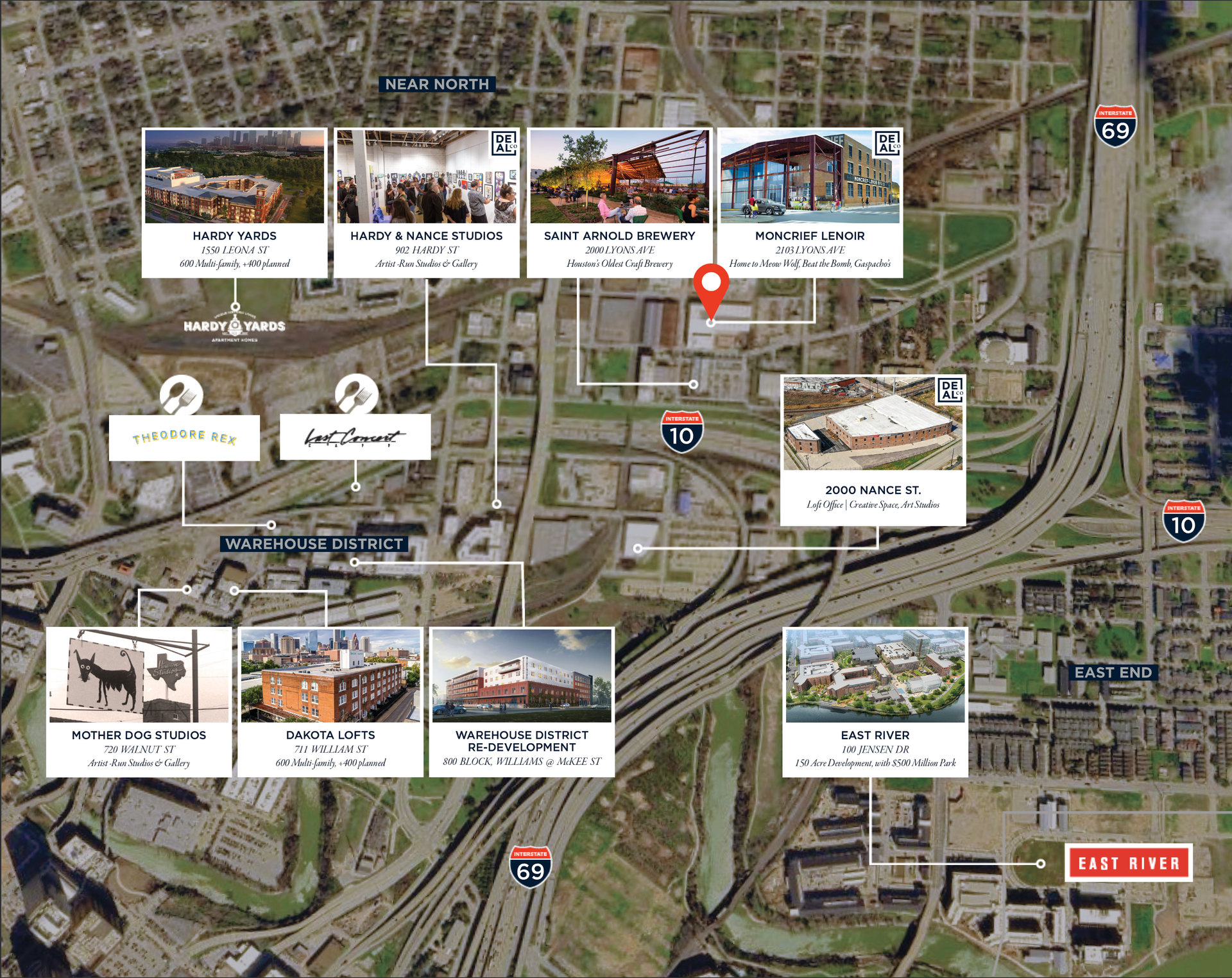 Houston's Warehouse District Map