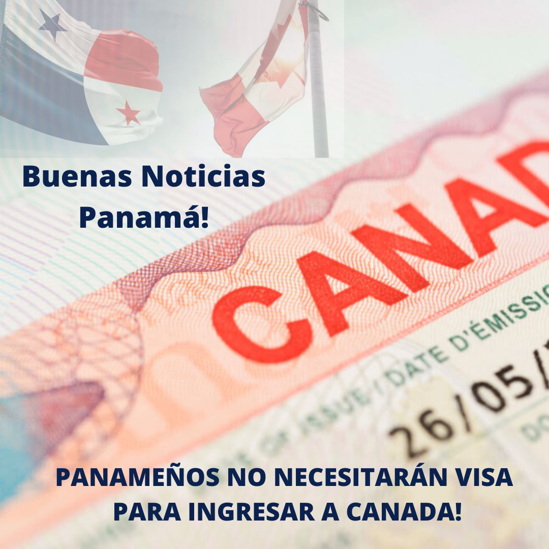 Un primer plano de una visa canadiense con una bandera en el fondo.