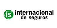Es un logotipo para una empresa llamada seguros internacionales.