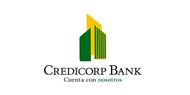 Un logotipo verde y amarillo para el banco Credicorp.