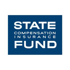 Blue square logo: "STATE COMPENSATION INSURANCE FUND" in white text.