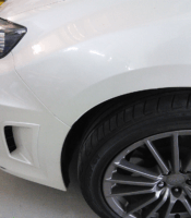 White Car Dent Repair After — Taren Point, NSW — CJ's Dent Removal
