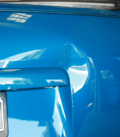Blue Car Dent Repair Before — Taren Point, NSW — CJ's Dent Removal