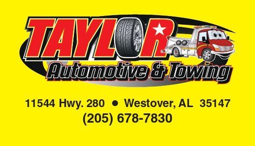 Business Card #1 — Westover, AL — Taylor Automotive And Towing