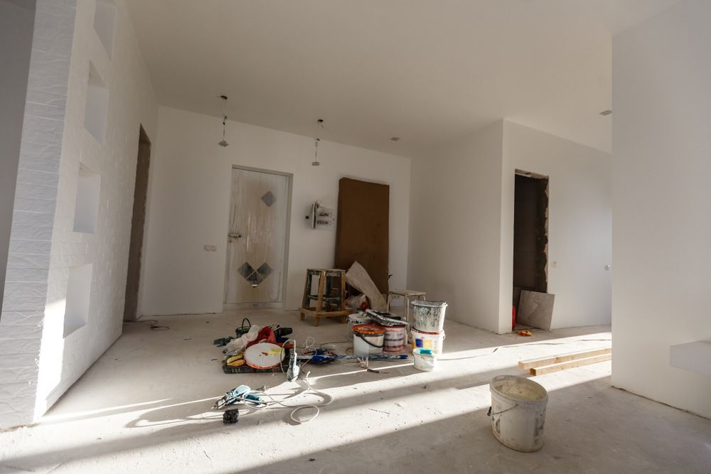Room With White Walls and a Lot of Tools on the Floor — Shaun Jarvis Quality Constructions in Medowie, NSW