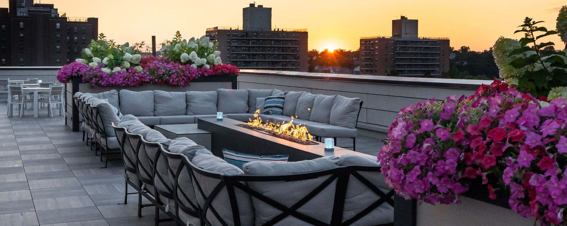 rooftop fire table