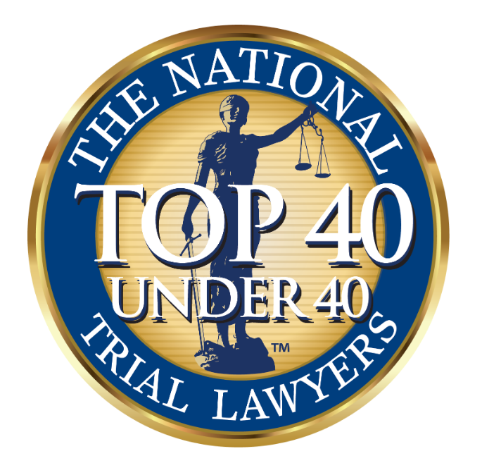 The national top 40 under 40 trial lawyers logo