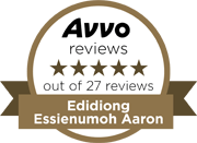 Avvo reviews Edidiong Aaron 2017