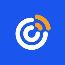 White and orange stylized 