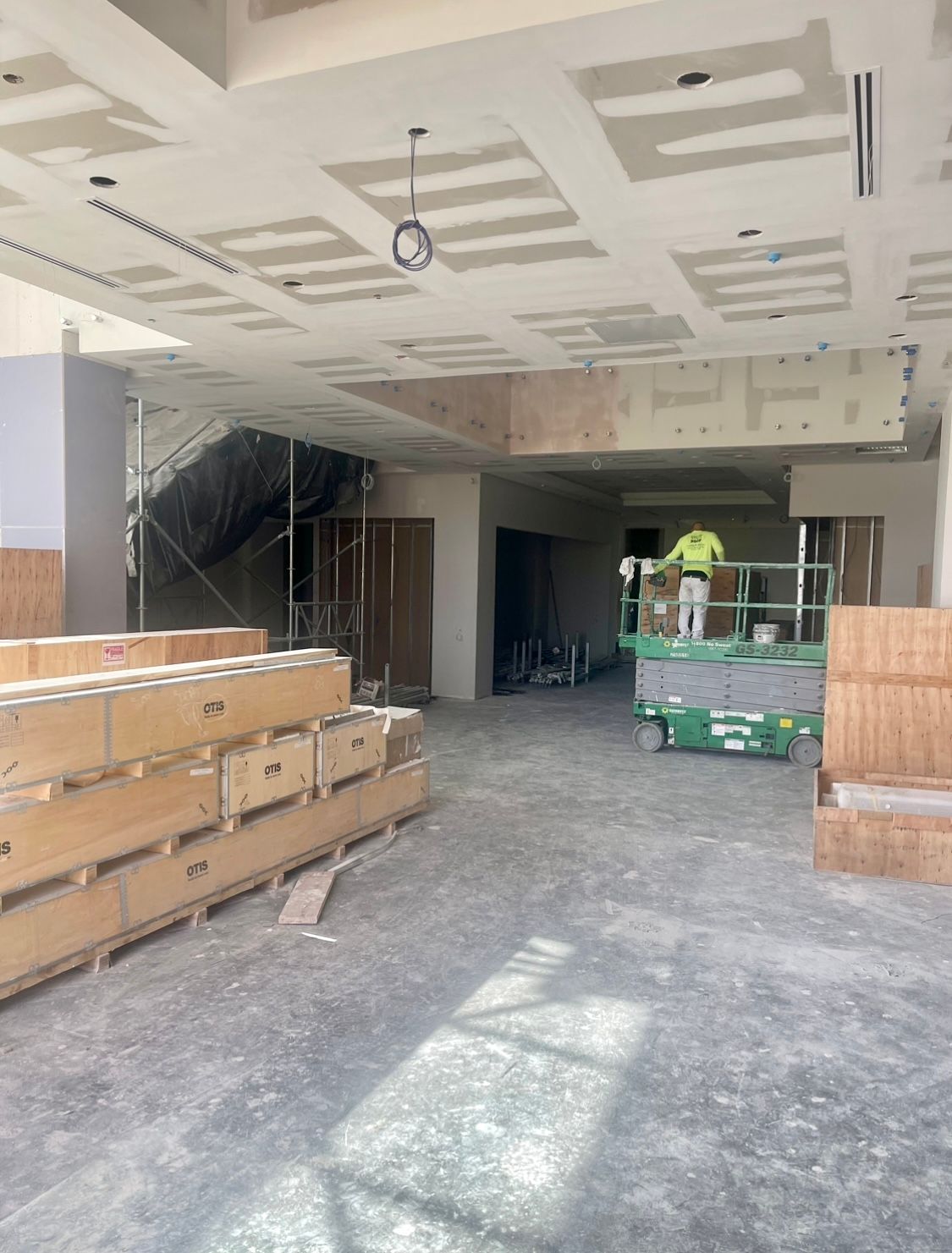 Commercial Painting In Progress — Gainesville, TX — Morris Painting & Renovation