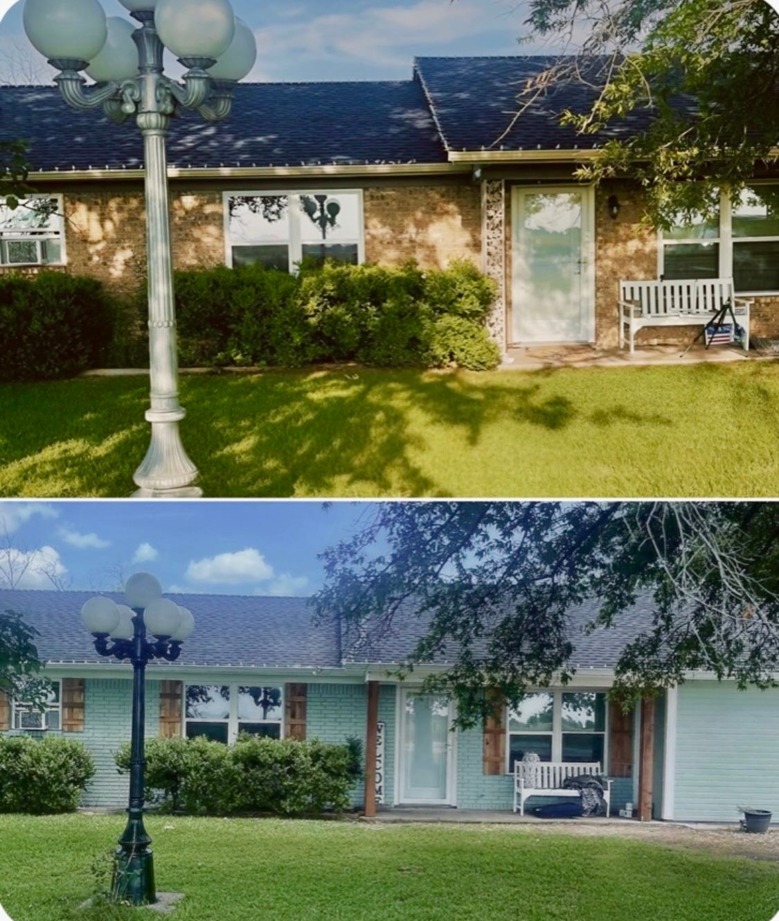 Before and After Exterior Remodeling — Gainesville, TX — Morris Painting & Renovation