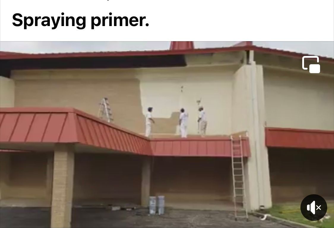 Spraying Primer — Gainesville, TX — Morris Painting & Renovation