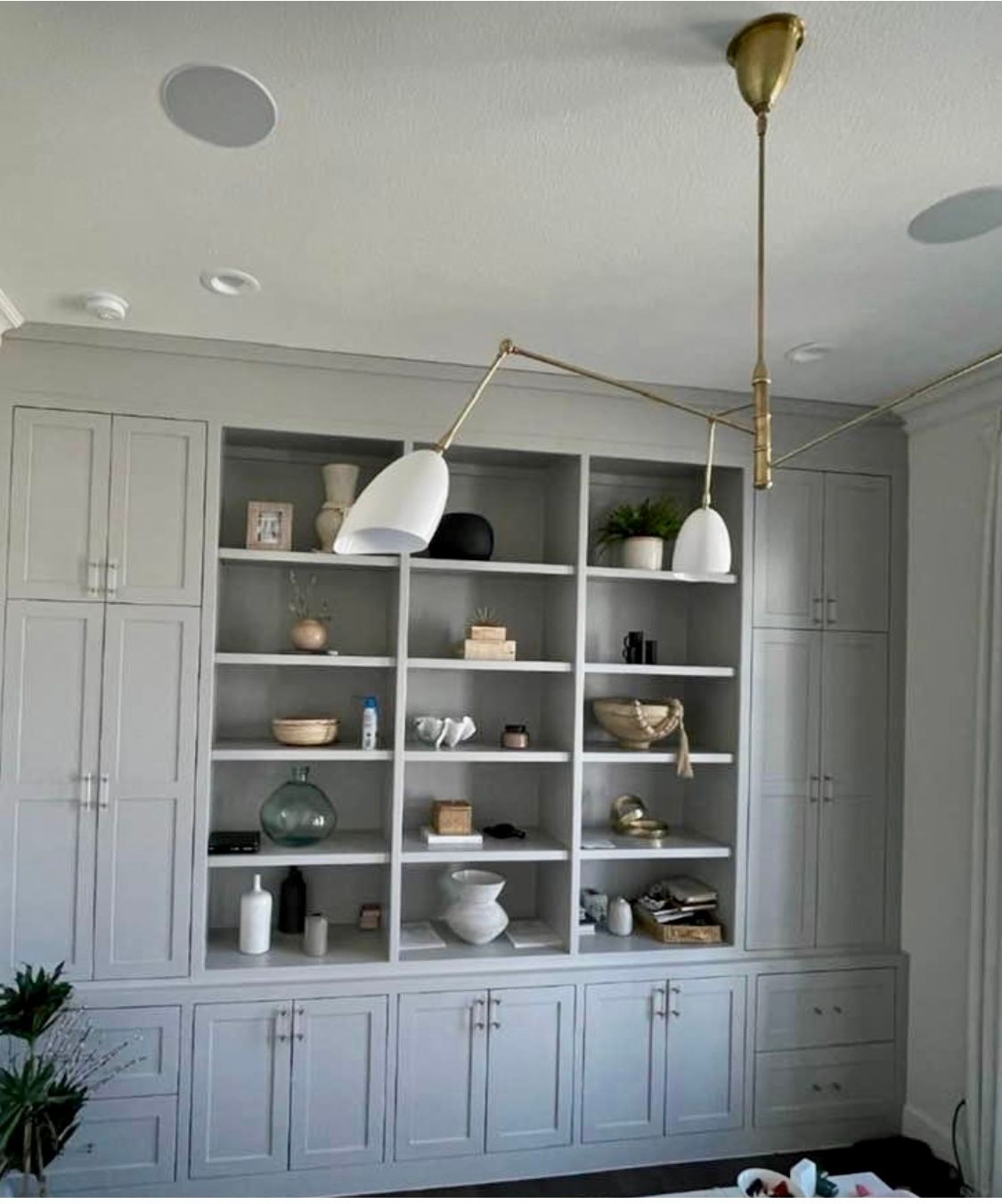 Modern Gray Cabinet - Gainesville, TX - Morris Painting & Renovation
