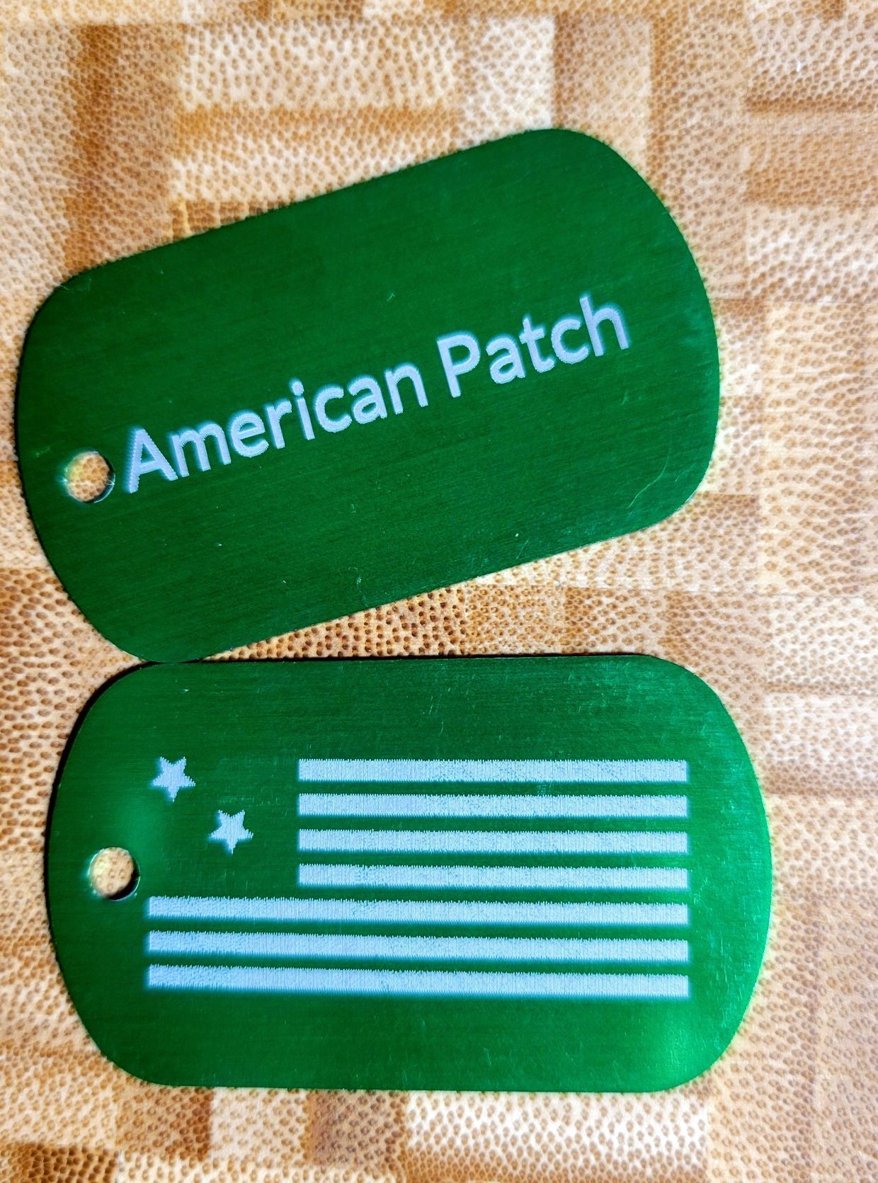American Patch Dog Tag (green)
