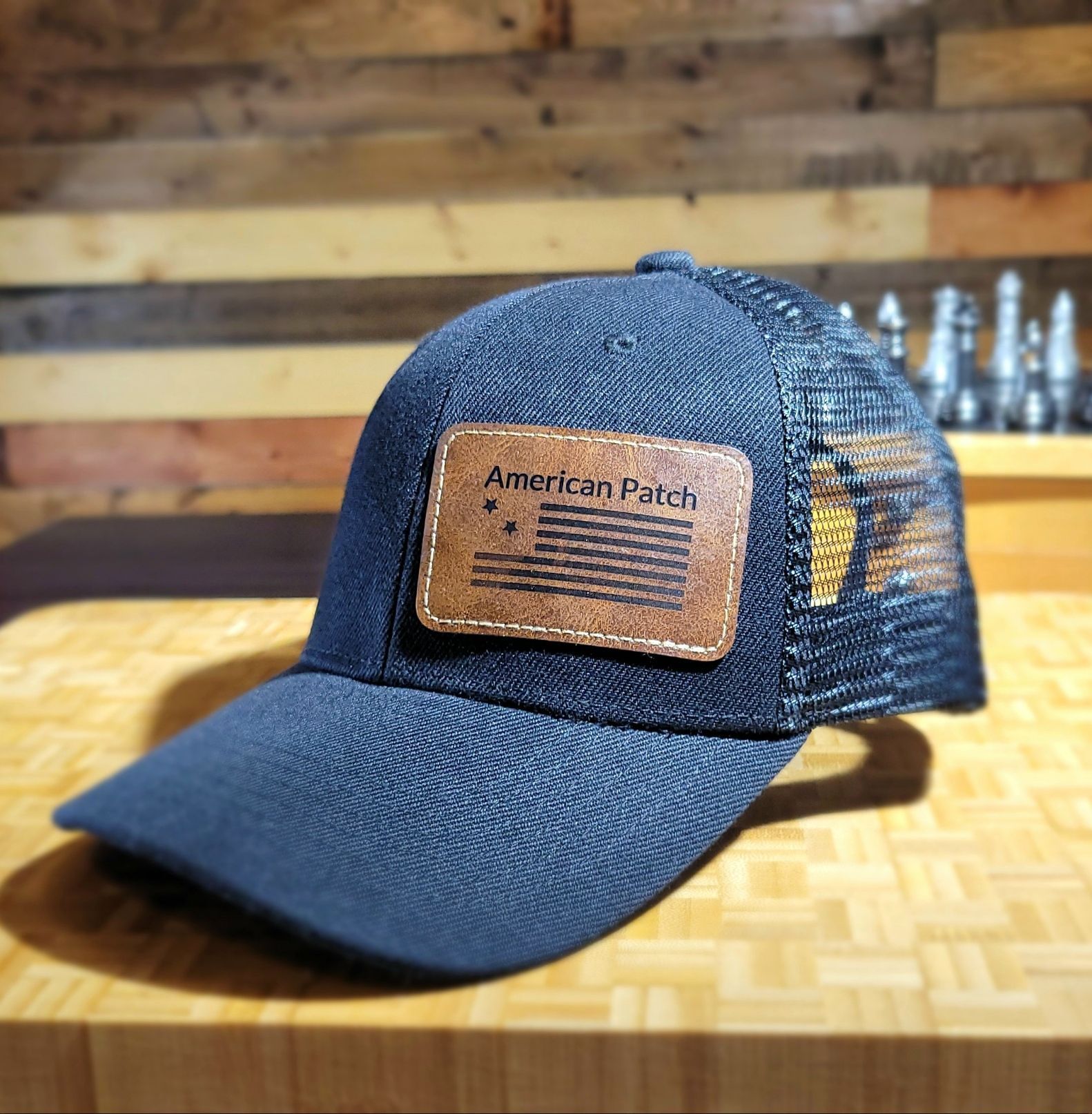 American Patch logo hat (Dark Brown)