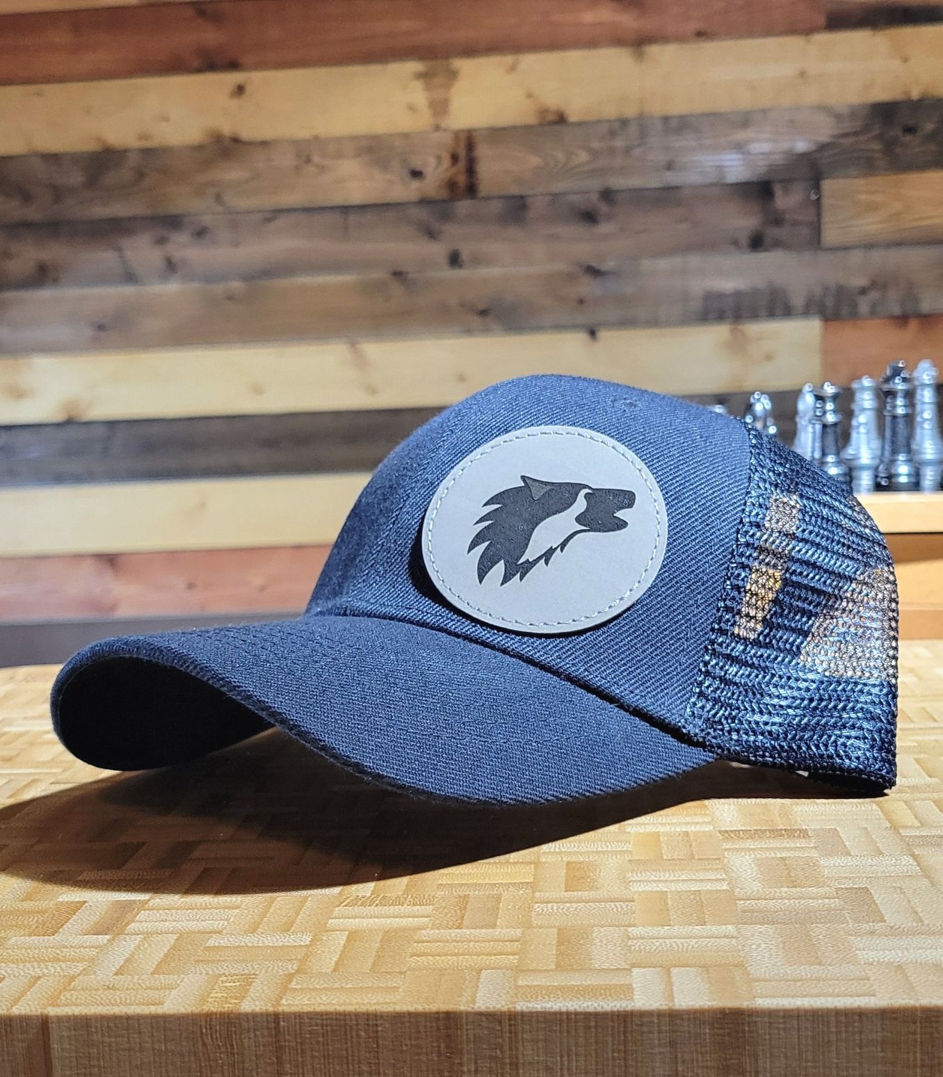 American Patch Wolf Head (Grey)