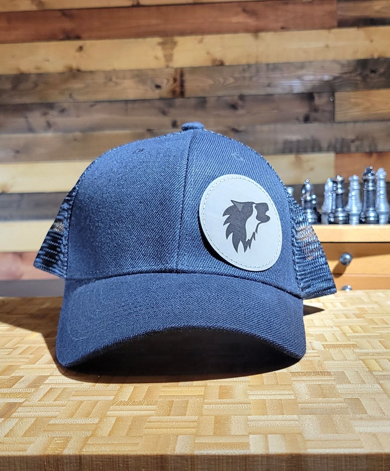 American Patch Wolf Head (Grey)