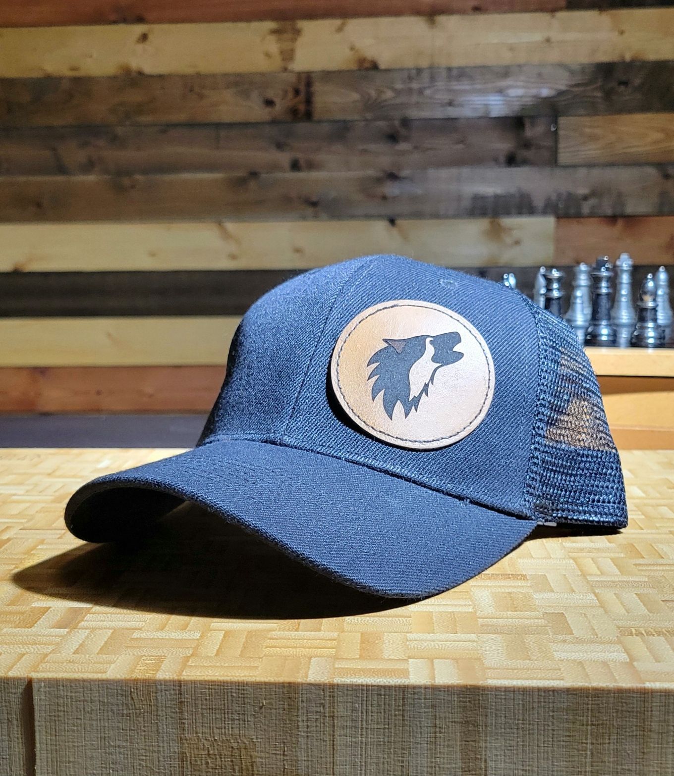 American Patch Wolf Head (light Brown)